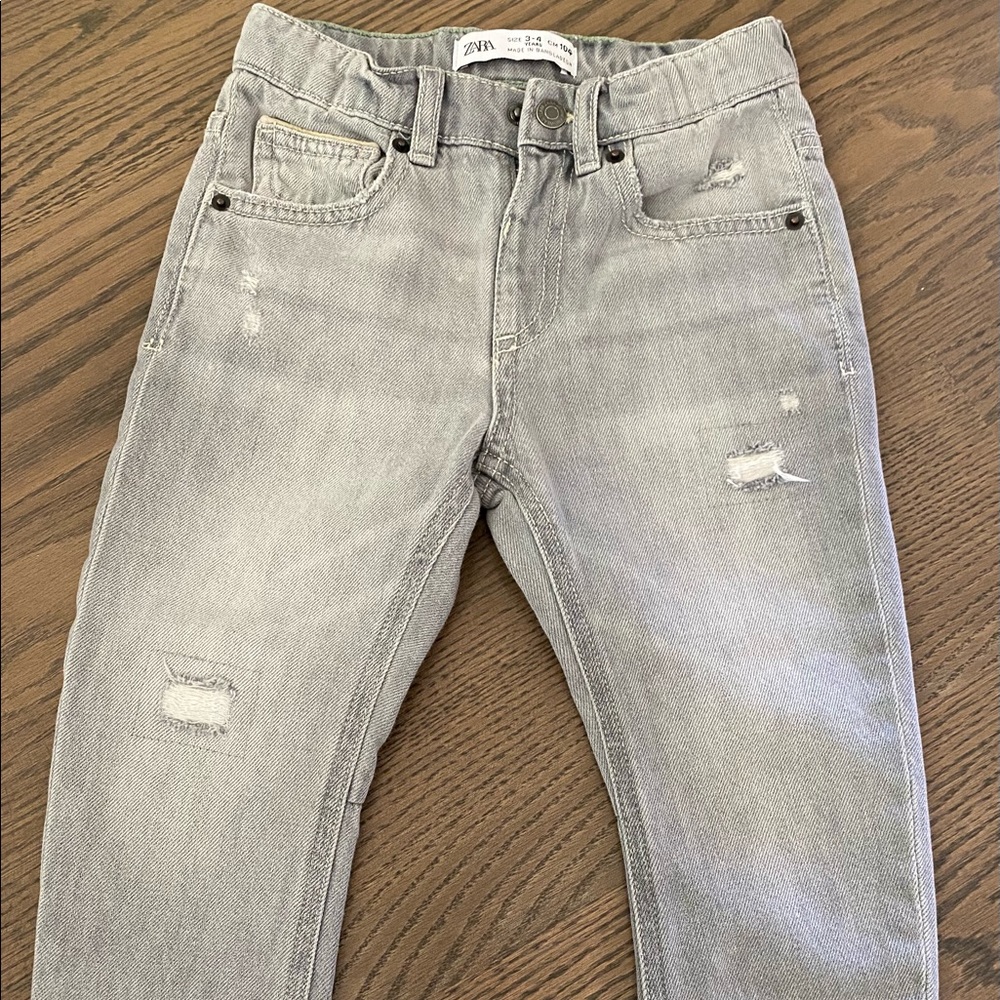 Zara boys gray jeans size 3T-4T